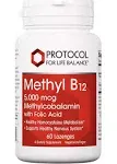 Protocol for Life Balance Methyl B-12 5000 60 ct