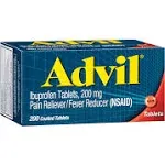 Advil 200 mg Ibuprofen Pain Reliever/Fever Reducer Tablets