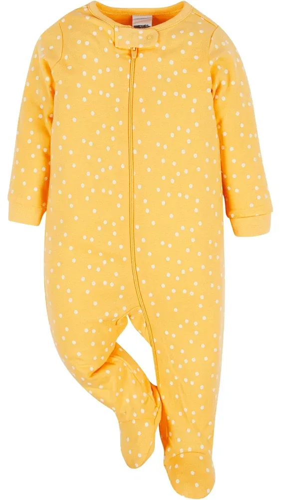 Onesies Brand baby-girls 4-pack Sleep 'N Play Footies Multi Pack