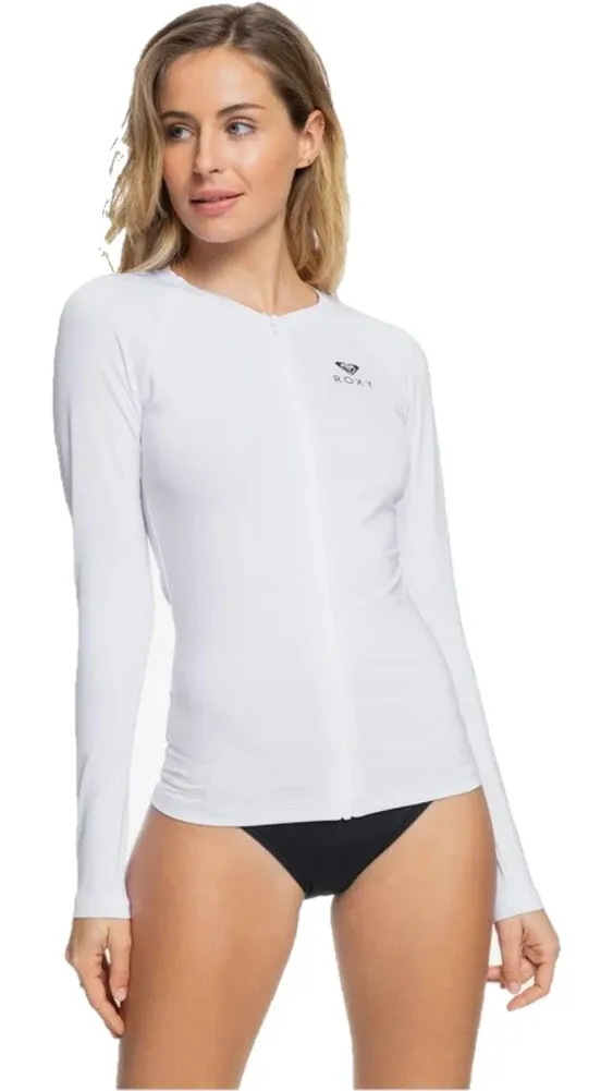 Roxy Women's Essentials Long Sleeve Zip-Up Rashguard