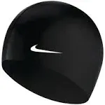 Nike Solid Silicone Swim Cap, White