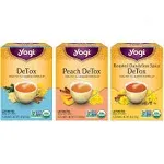 Yogi Tea - Herbal Detox Tea Variety Pack Sampler (3 Pack) - 48 Tea Bags