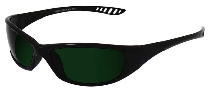 Jackson 3013860 KC 20545 Hellraiser Safety Glasses Green Black Frame IR 5.0 Lens