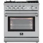 Forno 30" Gas Range with 5 Sealed Burners, Air Fryer and Griddle FRB, FFSGS6276-30