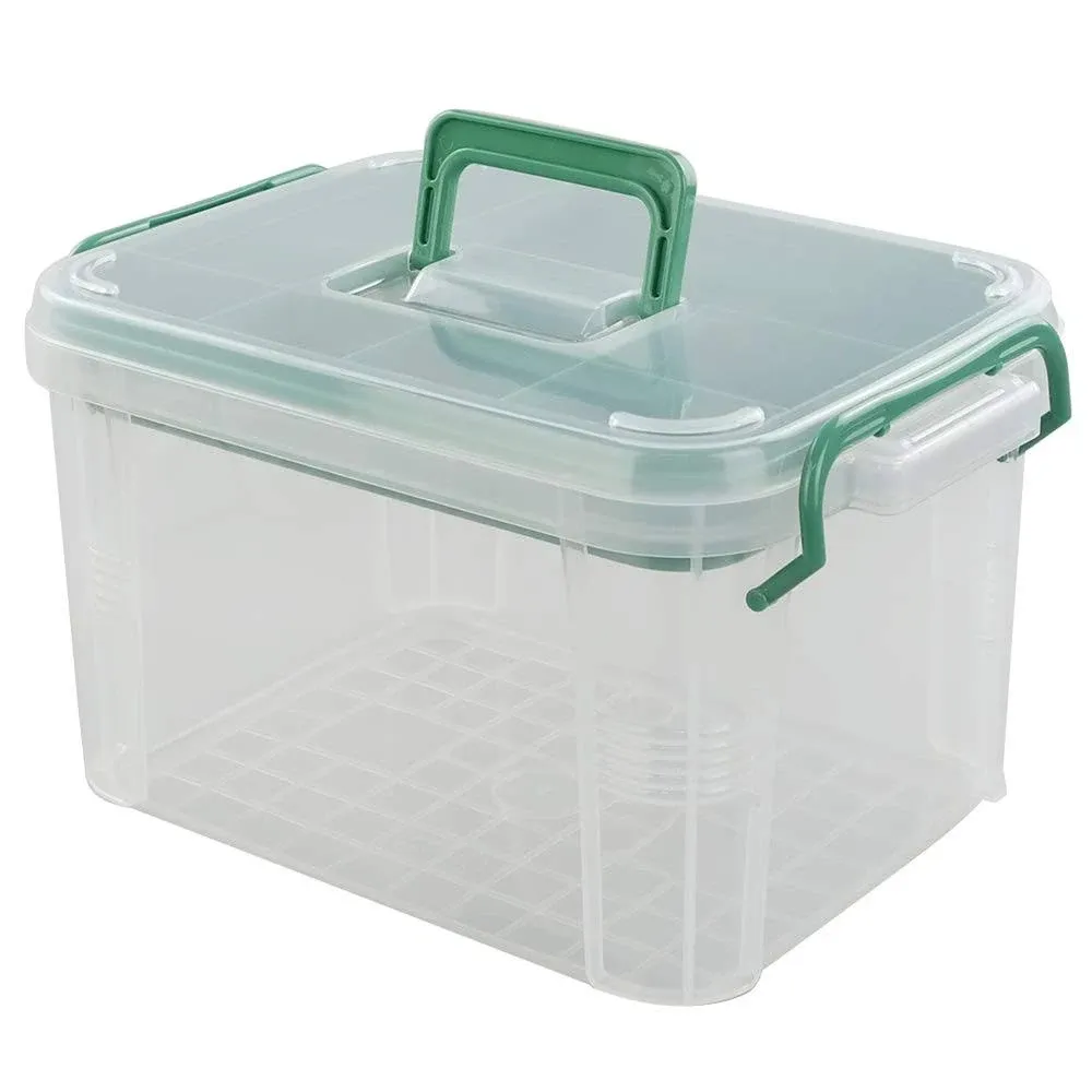 First Aid Kit Container, Clear Organizer Box, Medicine Storage Organizer