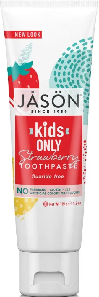 Buy Kids Only Toothpaste Strawberry 4.2 Oz By Jason Natural Products | Herbspro.com