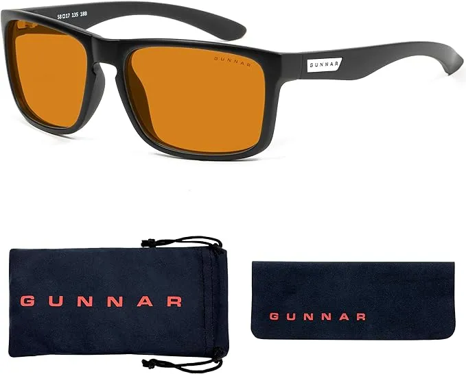 Gunnar Gaming & Computer Glasses - Intercept, Onyx, Amber Max Tint