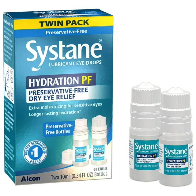 Systane Hydration Preservative Free Eye Drops Twin Pack 2 PK