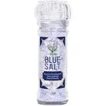 Eupherbia Blue Salt, Coarse, Rare Mineral Salt, High Potassium, Lower Sodium, Natural, Unprocessed, Hand Harvested, Kosher Certified, 100g (3.5 oz)