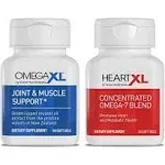 OmegaXL Joint Support Supplement - Natural Muscle Support, Green Lipped Mussel Oil, Soft Gel Pills, Drug-Free, 120 Count