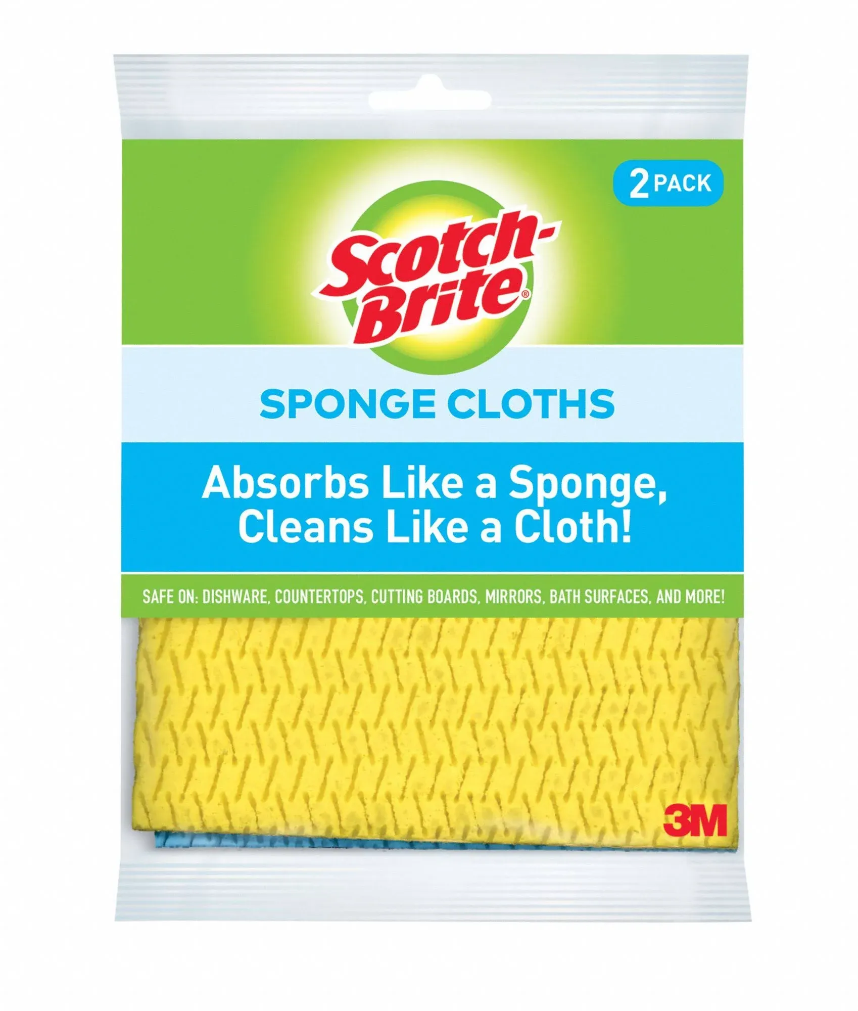 Scotch-Brite Sponge Cloth, Swedish Dish Cloths, Reusable Alternative to Paper Towels, 24 Sponge Cloths