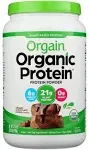 Orgain Organic Protein Plant Based Powder, Creamy Chocolate Fudge - 2.03 lb jar