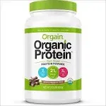 Orgain Organic Plant Based Protein Powder, Creamy Chocolate Fudge Vegan