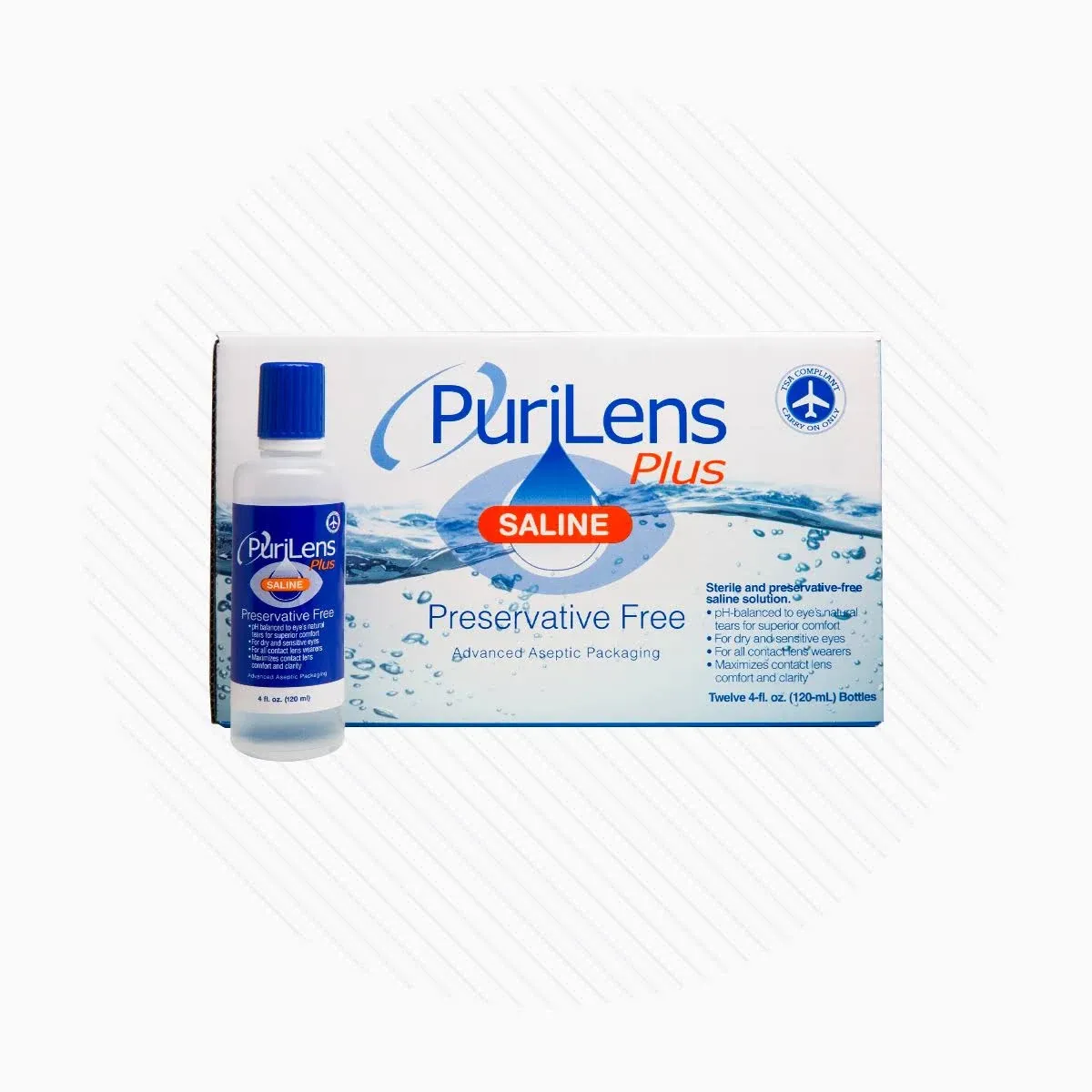 PuriLens Plus Preservative Free Saline Bottles