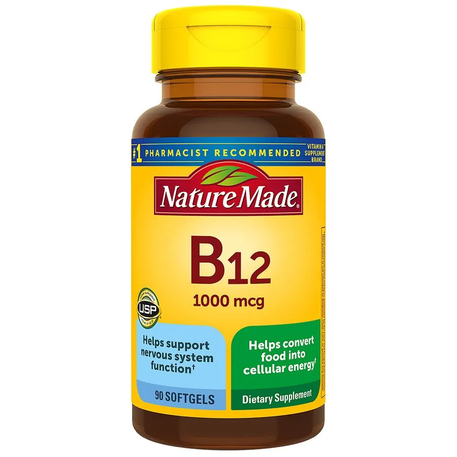 Nature Made Vitamin B12 1000 mcg Softgels - 90ct