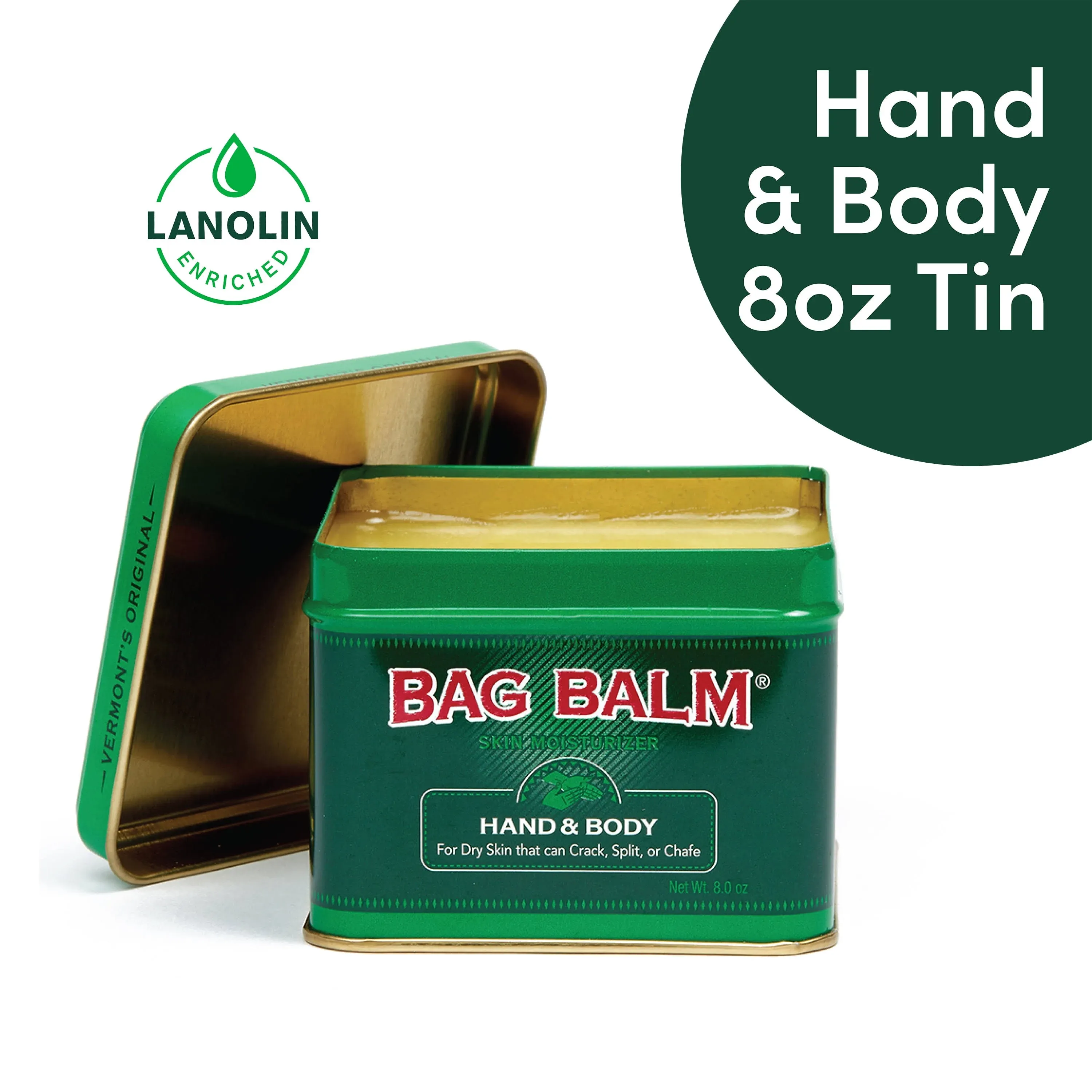 Vermont's Original Bag Balm Moisturizer - 8 oz jar