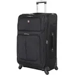 Sion Softside Expandable Roller Luggage, Black, Checked-Large 29-Inch