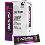 BODYARMOR Flash IV Electrolyte Packets Grape Zero Sugar Drink Mix Single Serve Packs Coconut Water Powder Hydration for Wo